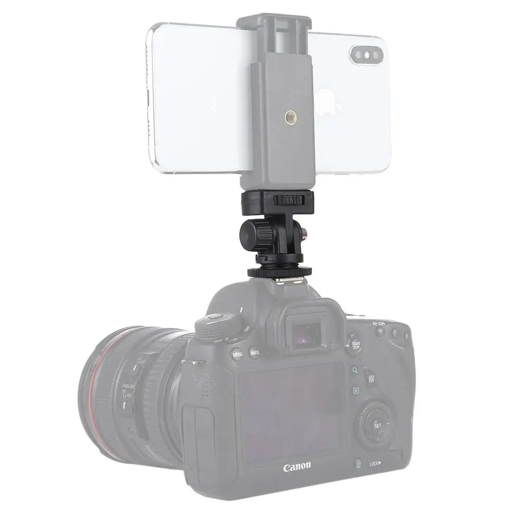 PULUZ 1/4 дюймов резьба винта Холодный башмак Штатив Адаптер для смартфона/DSLR