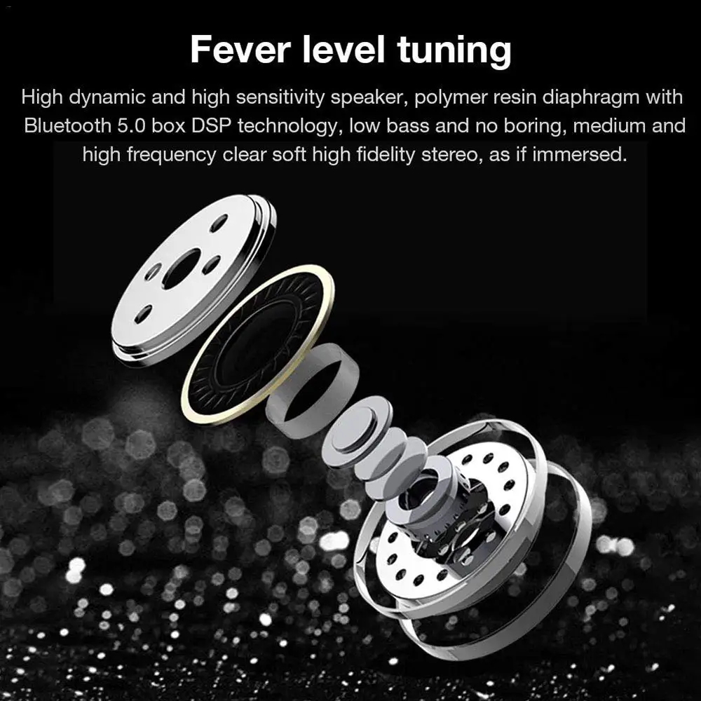 Bluetooth наушники ES01 с поддержкой 5 0 и шумоподавлением|Наушники гарнитуры| |