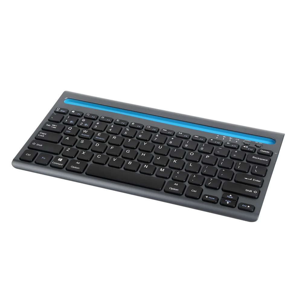 

Delux Rechargeable Bluetooth Silent Keyboard 78 Keys Ultra-thin Portable Mute Keypad For Tablet Pad Computer K2201V