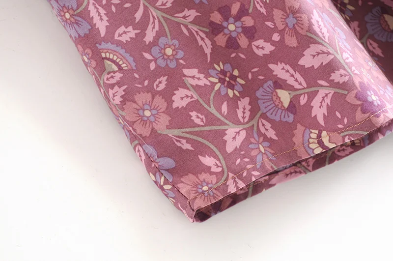 Everkaki Boho блузки с цветочным принтом, Рубашки, Топы, женские, с кисточками, с завязками на шее, с длинными рукавами, винтажные топы, блузки, женские,, Осень-зима