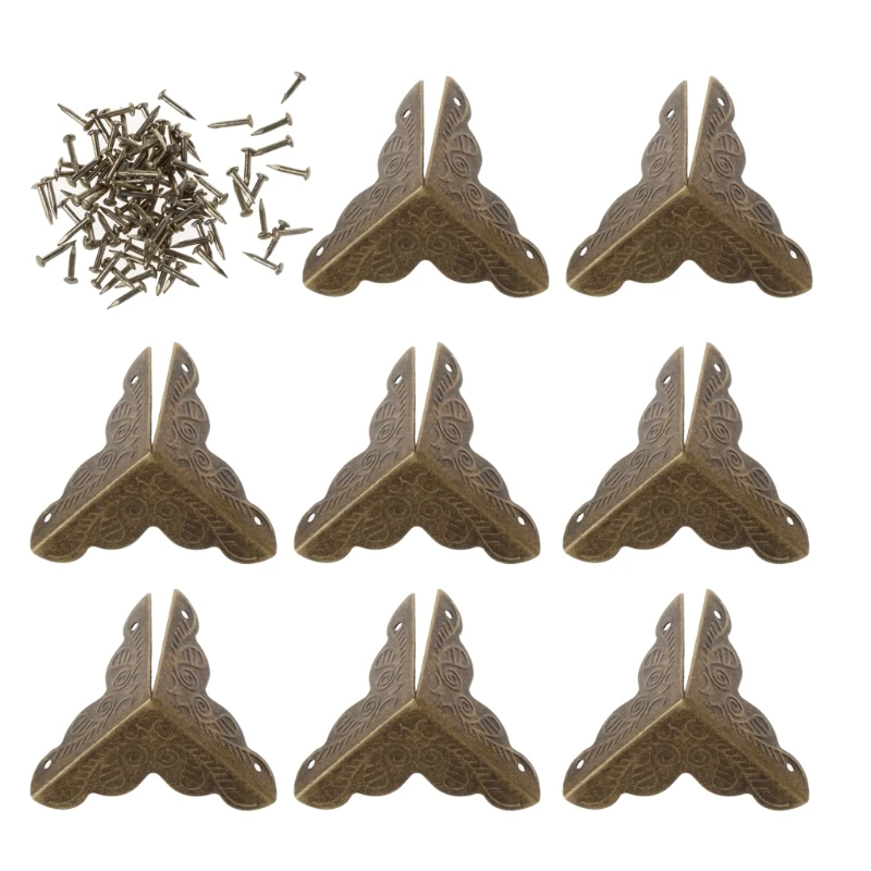 8 шт. искусственная деревянная накладка защитный уголок тонированный цветочный