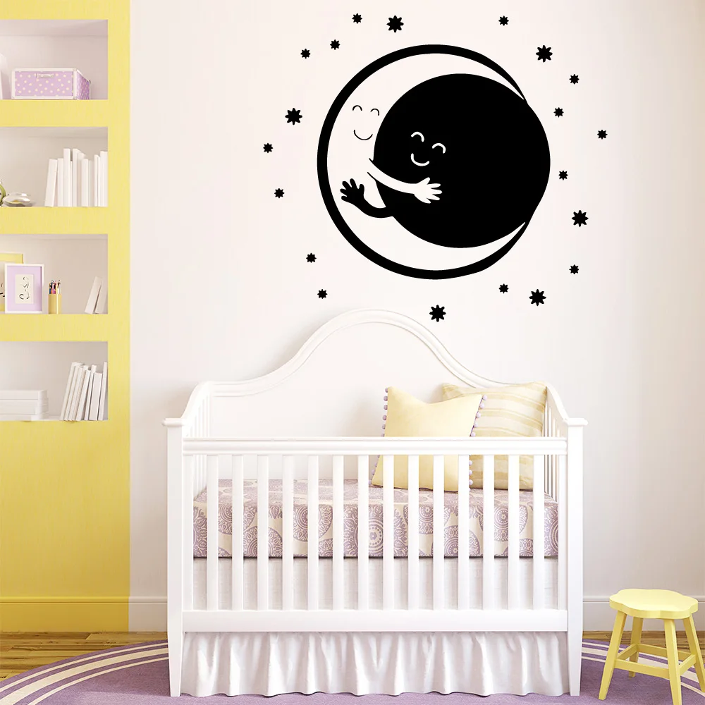 Дропшиппинг Луна Wallspaper наклейка Съемная виниловая роспись постер для украшения