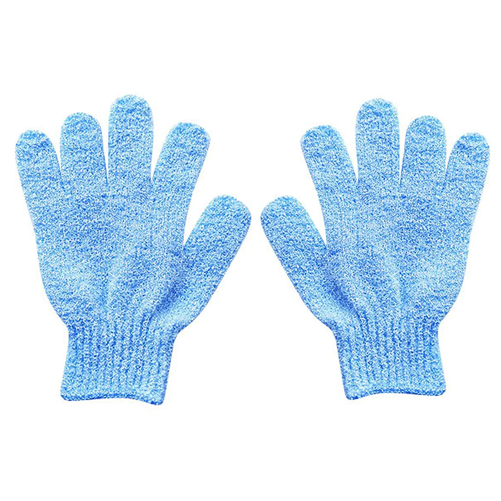 

1 Pair Five-fingered Exfoliating Bath Gloves Massage Spa Full Body Scrub For Shower Mitt