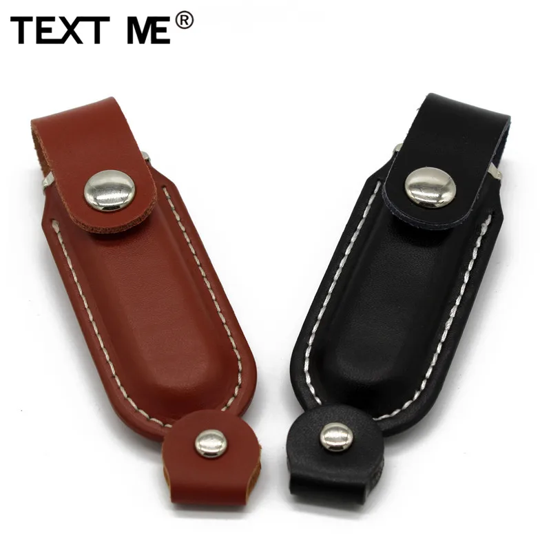TEXT ME черный цвет кожа с цепочкой для ключей Модель 64 Гб usb флеш накопитель 2 0 4 ГБ 8 16