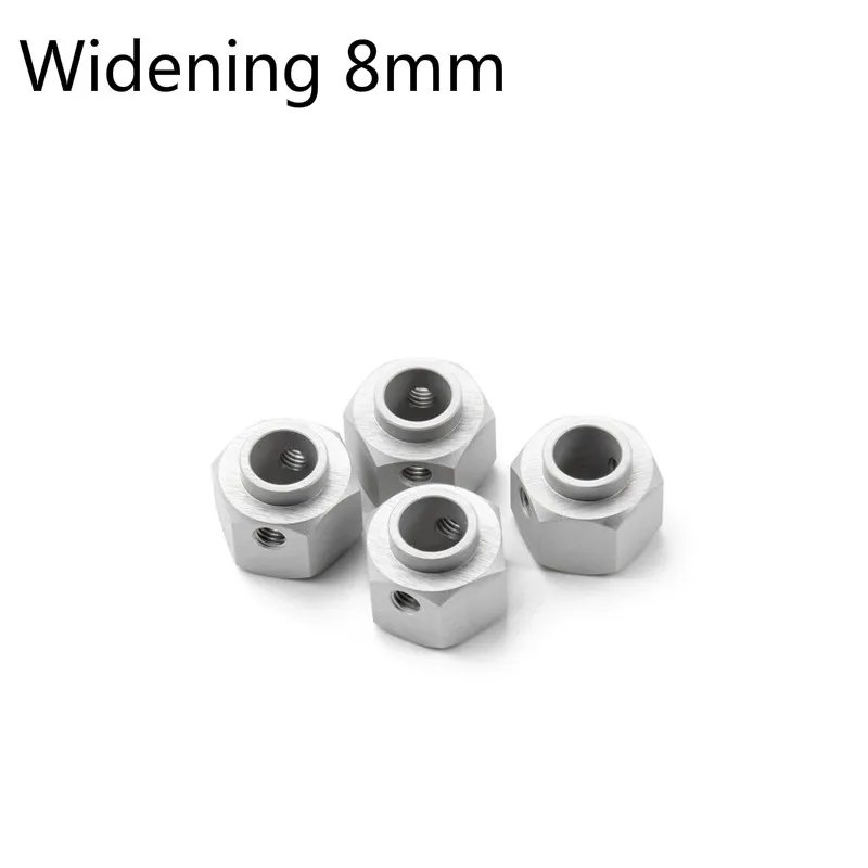 

4 шт., увеличивающие 8 мм шестигранные АДАПТЕРНЫЕ гайки, алюминиевая/латунная Ступица колеса, шестигранная деталь для 1:10 модифицированных ра...