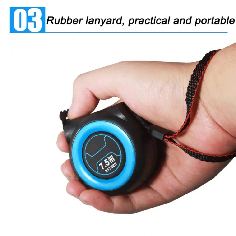 Измеритель стальной рулетки 3/5/7 5/10 метров утолщенный самоблокирующийся