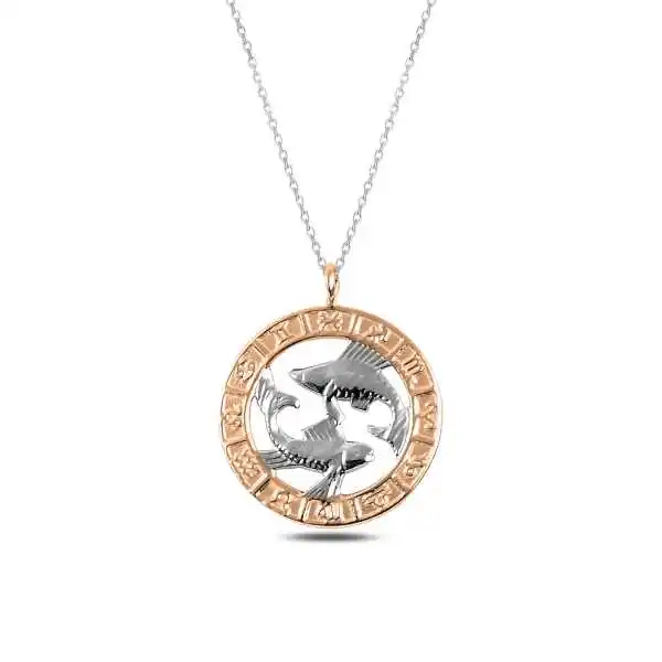 

Silver Rose Piscean Necklace
