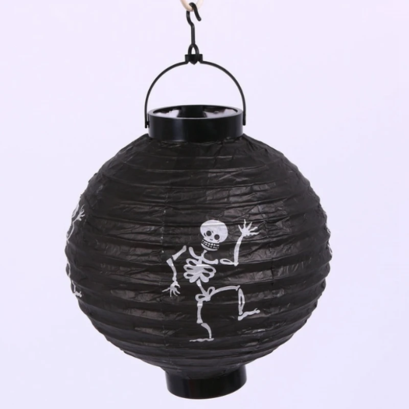 Бумажная подвеска в виде тыквы черепа летучей мыши призрака Хэллоуина