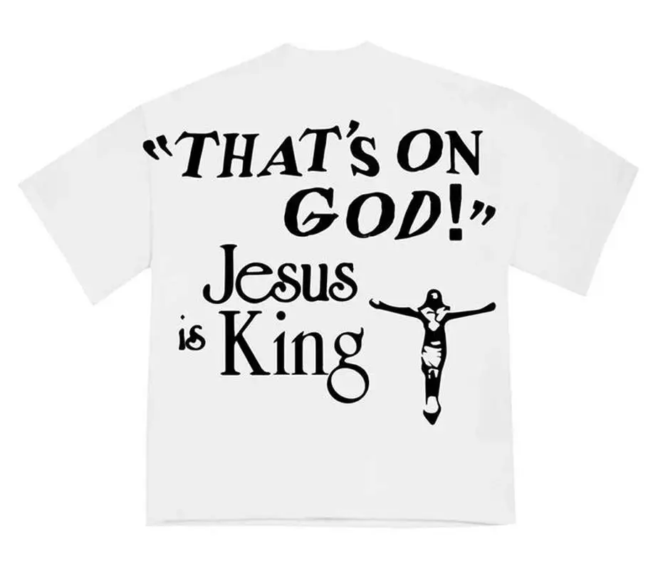 Новинка 19ss Футболка с принтом воскресенье закрытого Иисуса короля 3D цифровая
