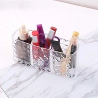 acrylic brush storage box transparent pen holder beauty brush tube manicure tool finishing box cotton pad storage box sale