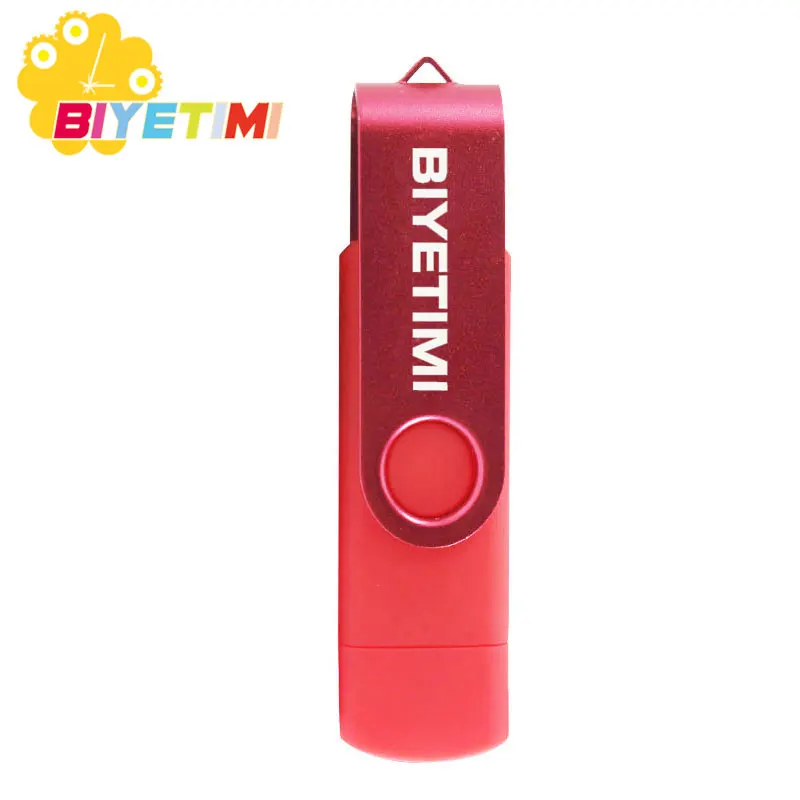 Красный Смартфон, 128 ГБ, USB флеш-накопитель, металлическая флешка, 64 ГБ, 32 ГБ, 16 ГБ, 8 ГБ, 4 Гб, usb, высокоскоростная карта памяти, посылка - Цвет: Красный