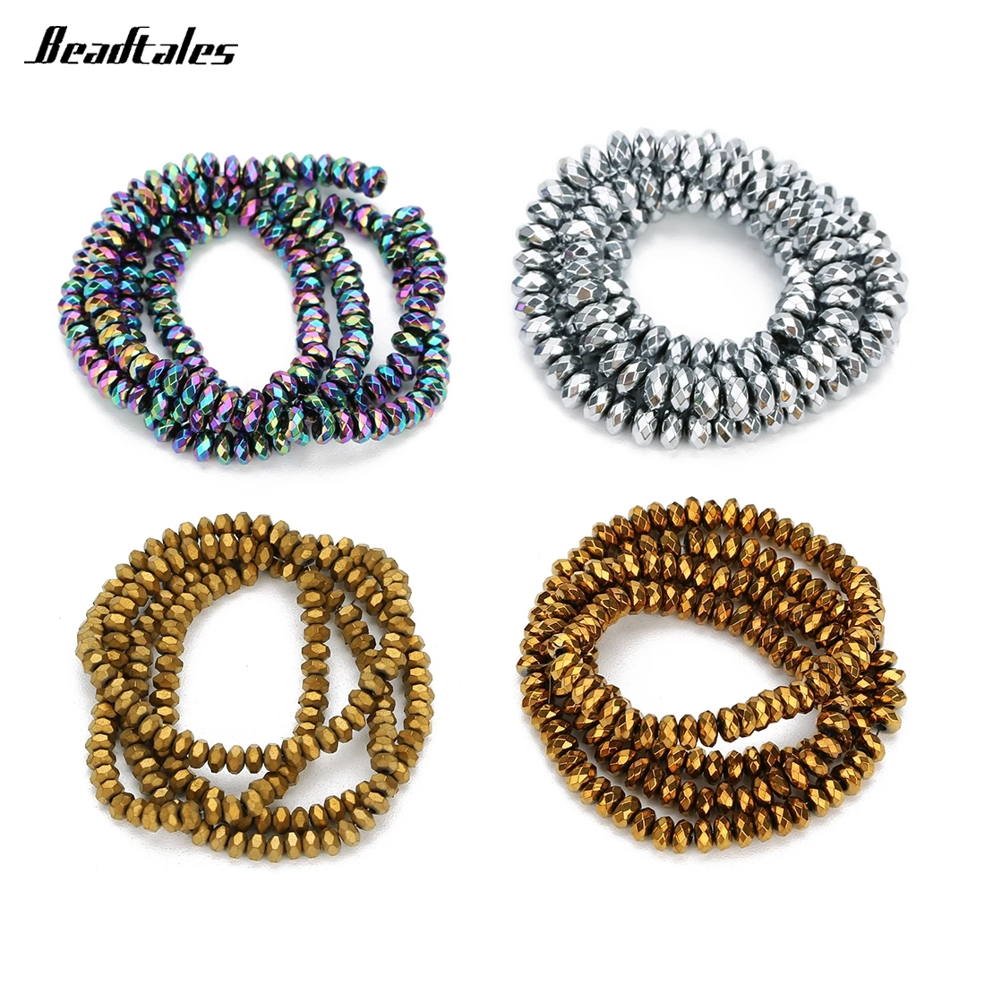 Beadtales 1 нить 3*2 мм/4*2 мм/6*3 мм/8*3 мм натуральный камень гематит бусины красочные