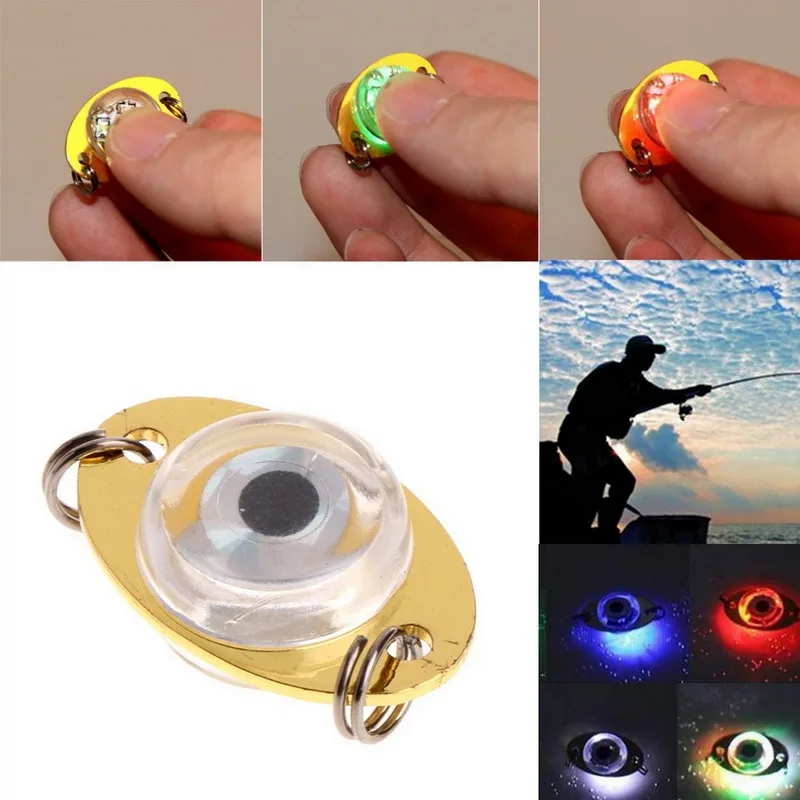 1 шт. светодиодные лампы для рыбы мини рыболовная приманка c подсветкой LED