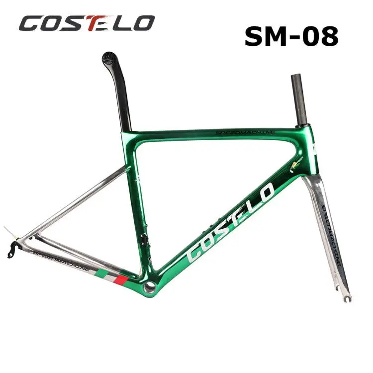 SM-08 Electroplate Costelo Speedmachine 3,0 Ультра светильник 790 г карбоновая рама для шоссейного велосипеда Costelo велосипедная Рама Bicicleta углеродное волокно дешевая рама - Цвет: SM-08 Electroplate