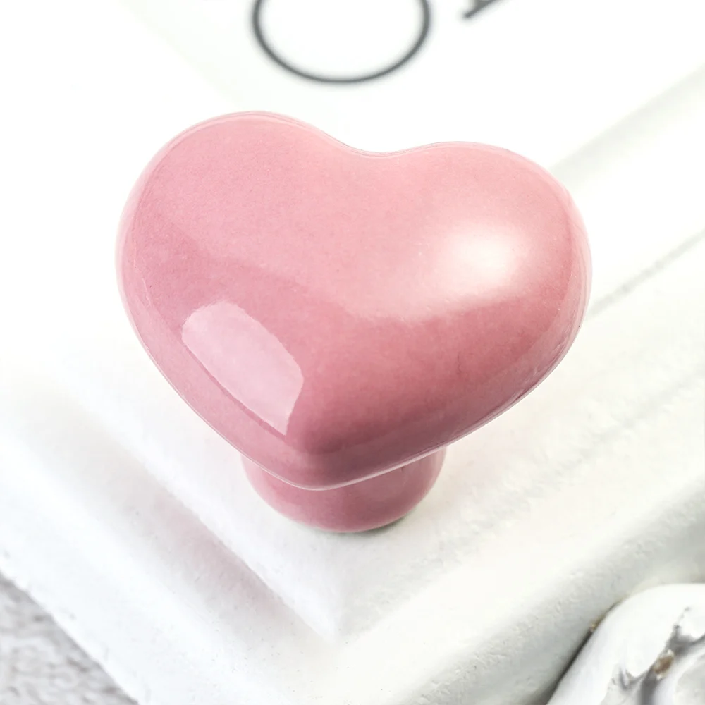 Ручки для шкафа в форме сердца милые ручки керамические комода и ящиков с винтами