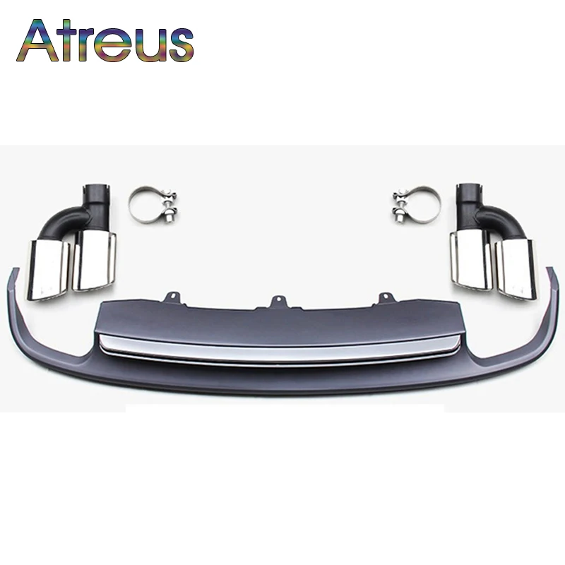Atreus A6 C7 серый полипропиленовый задний бампер диффузор спойлер с автомобильной