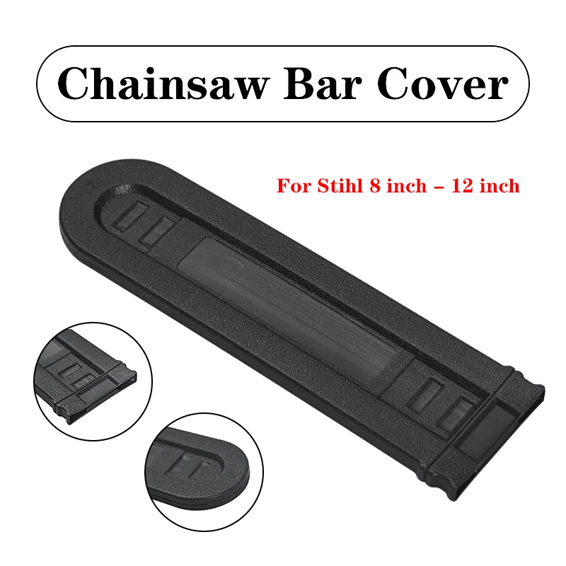 

8-12 inch Black Chainsaw Bar Protetic Cover Scabbard Guard Universal Guide Plate Protect The Chainsaw Froming Rusting Wearing
