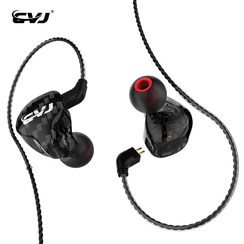 

CVJ CSA Гибридный Драйвер гарнитуры 1DD + 1BA для мониторинга Hifi музыки эффективно устраняет шум с 2-контактным сменным кабелем