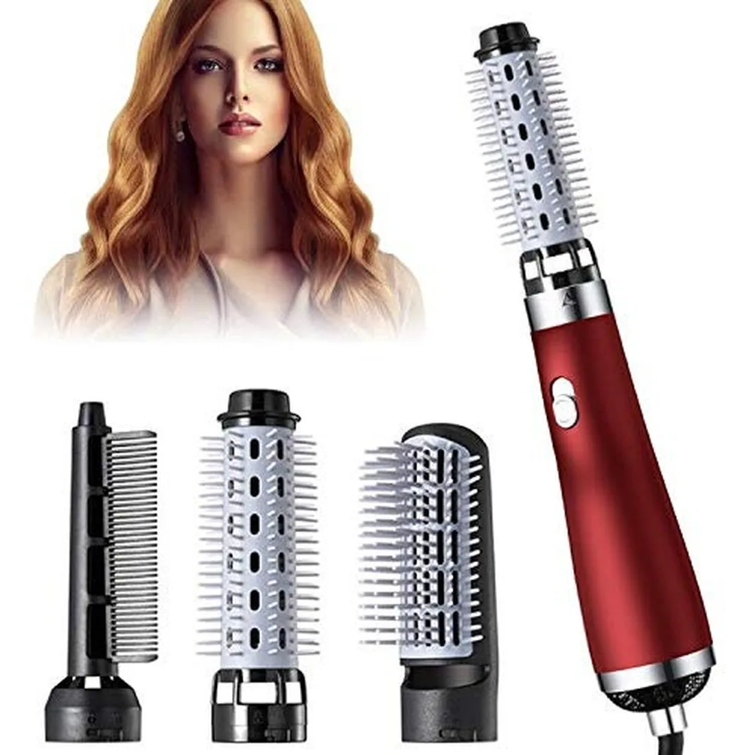 

3 In1 Electric Air Styler Blow Hair Dryer Comb Hair Curling Wand Detachable Brush Hair Kit Negative Ion Hair Curler Straightener