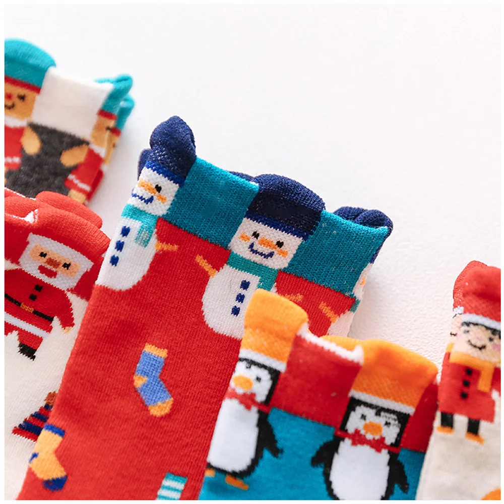

2020 New Cotton Christmas Socks Women Autumn Winter New Year Gift Santa Claus Christmas Tree Snow Elk Happy Socks Cute Sock
