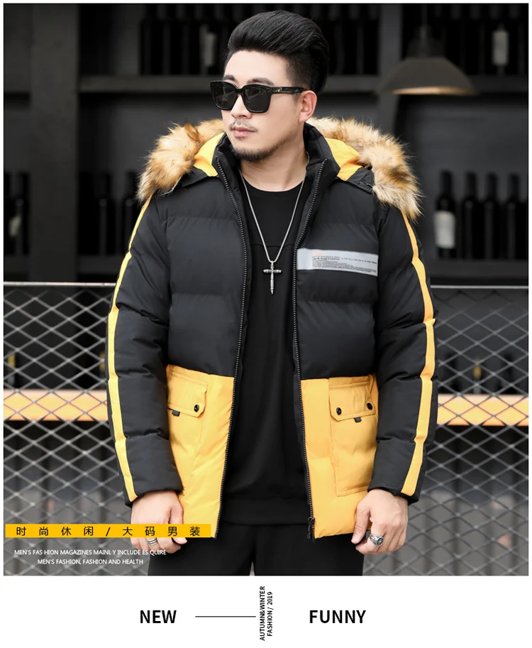 Размер 8XL 7XL 6XL парка Мужская Горячая Распродажа зимняя куртка мужская Толстая меховая верхняя одежда с капюшоном теплое пальто повседневная брендовая парка на-30 градусов