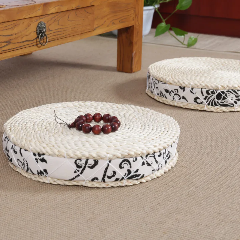 Тканая Подушка футон в японском стиле ручной работы большие напольные подушки