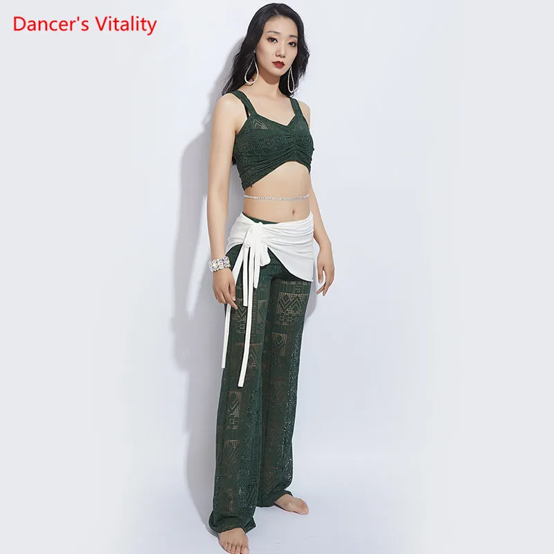 Летний кружевной комплект одежды для танца живота новая рубашка на подтяжках