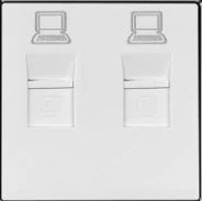 BSEED двойной ПК LAN настенная декоративная розетка компьютерный разъем