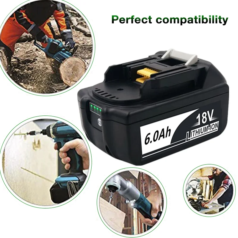 Аккумуляторная литиевая батарея BL1860 18 в 400 Ач для электроинструментов Makita BL1815 BL1830