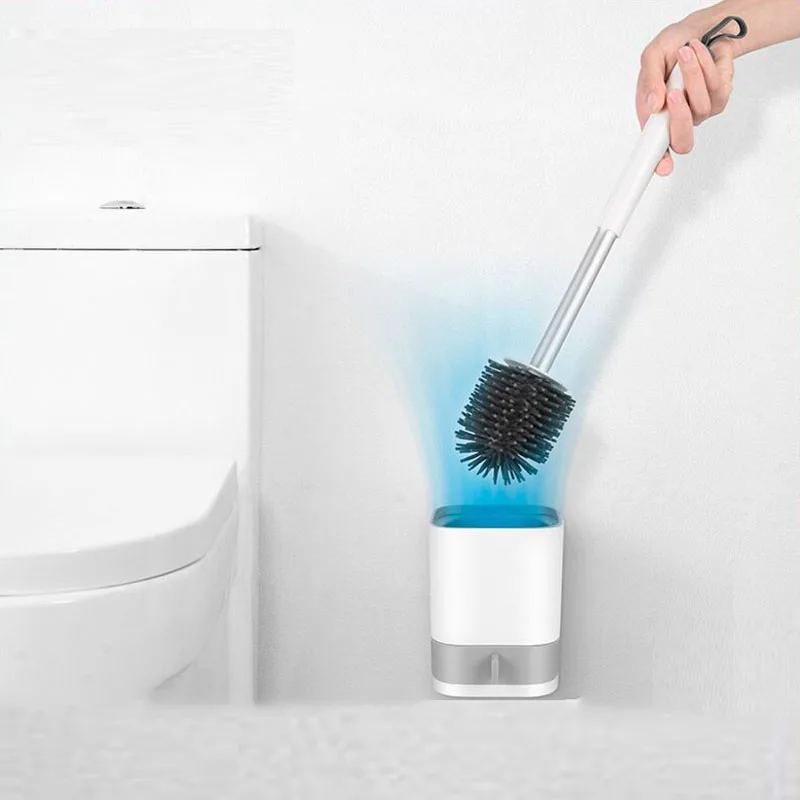 Держатель для туалетной щетки из термопластичной резины с ручкой держателем