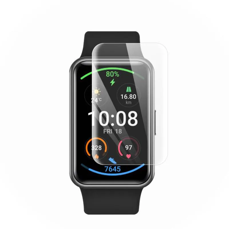 5pcs Soft TPU Clear Protective Film For Huawei Watch Fit /Honor Smart ES Full Screen Protector Cover Smartwatch Protection | Электроника