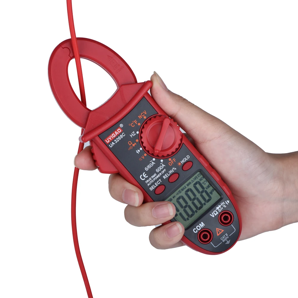 QHTITEC UA3268C клещи Profsional автоматическими настройками TRMS 6000 отсчетов мультиметр