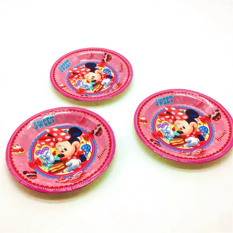 Тема мультфильма Disney минни Мауса украшения для вечеринки на день рождения