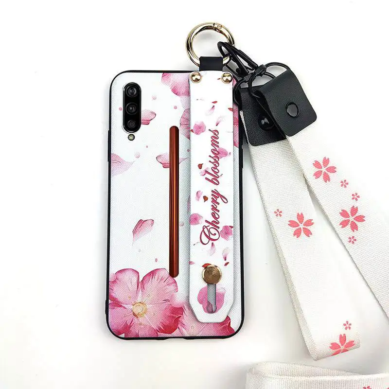 

Wristband Original Phone Case For VIVO IQOO/V1821BA Anti-dust Anti-knock For Girls Waterproof Flower