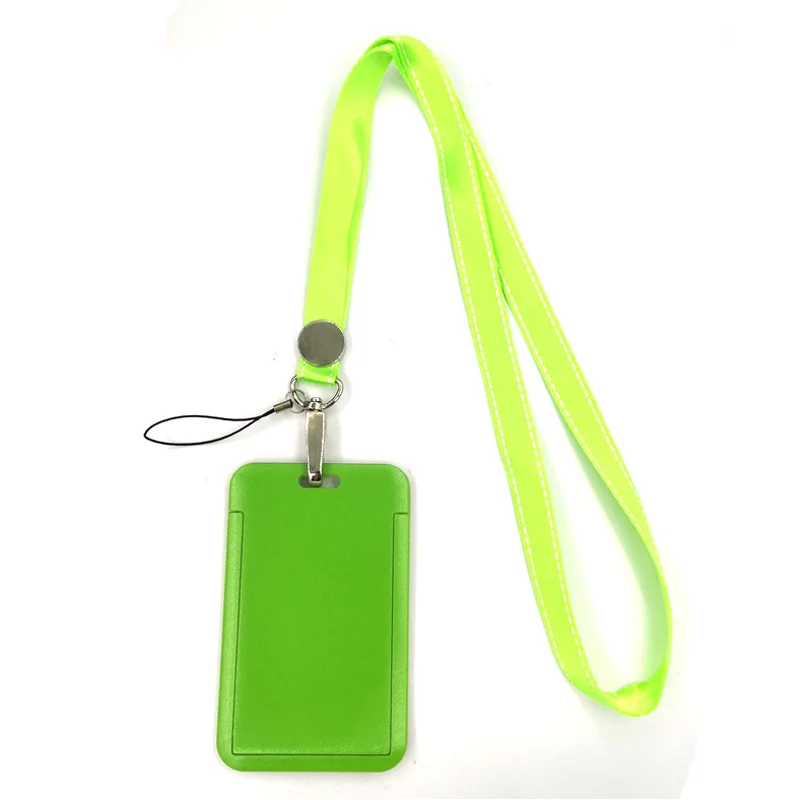 

Зеленый цвет творческих шнурки держатель для карт для студентов с завязками на шее, телефон на решешке значок метро доступа держатель для к...
