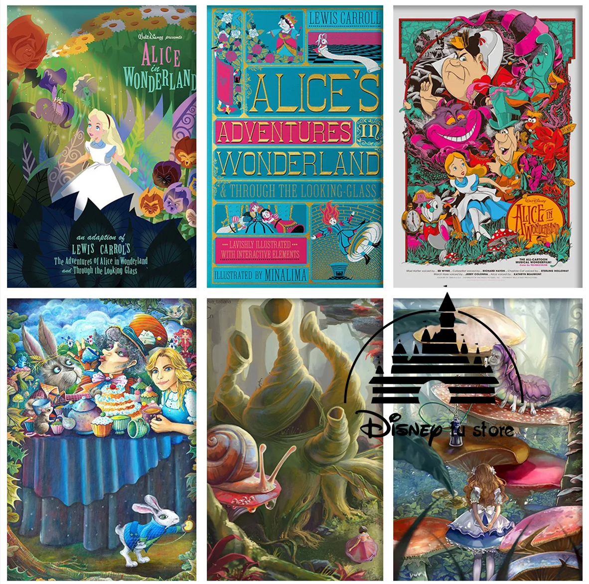 

Disney Cartoon 5d Diy Diamond Painting Alice In Wonderland Embroidery Cross Stitch Kit Mosaic Crafts Resin Home Decoration