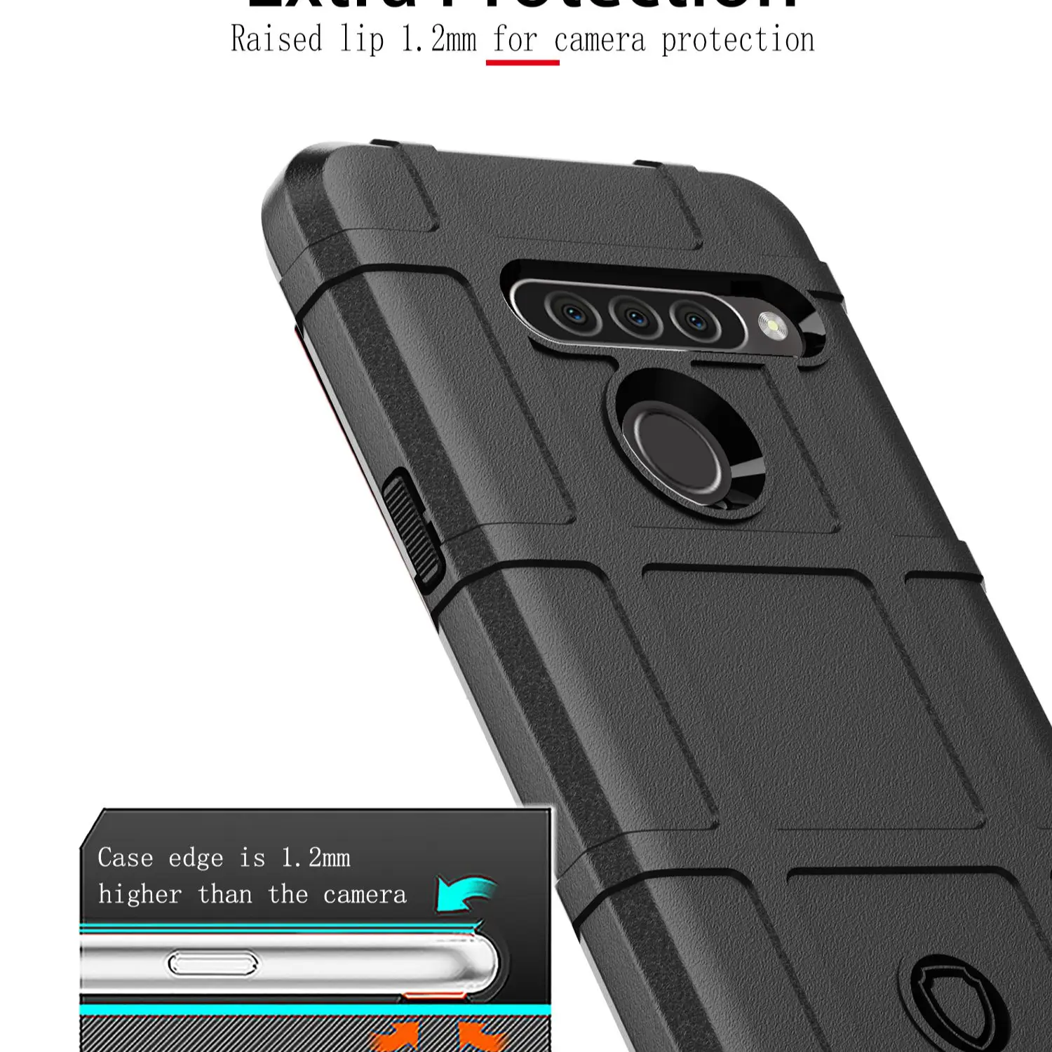 armor rugged shield military protect back cover for lg g8s thinq anti fall silicone phone case free global shipping