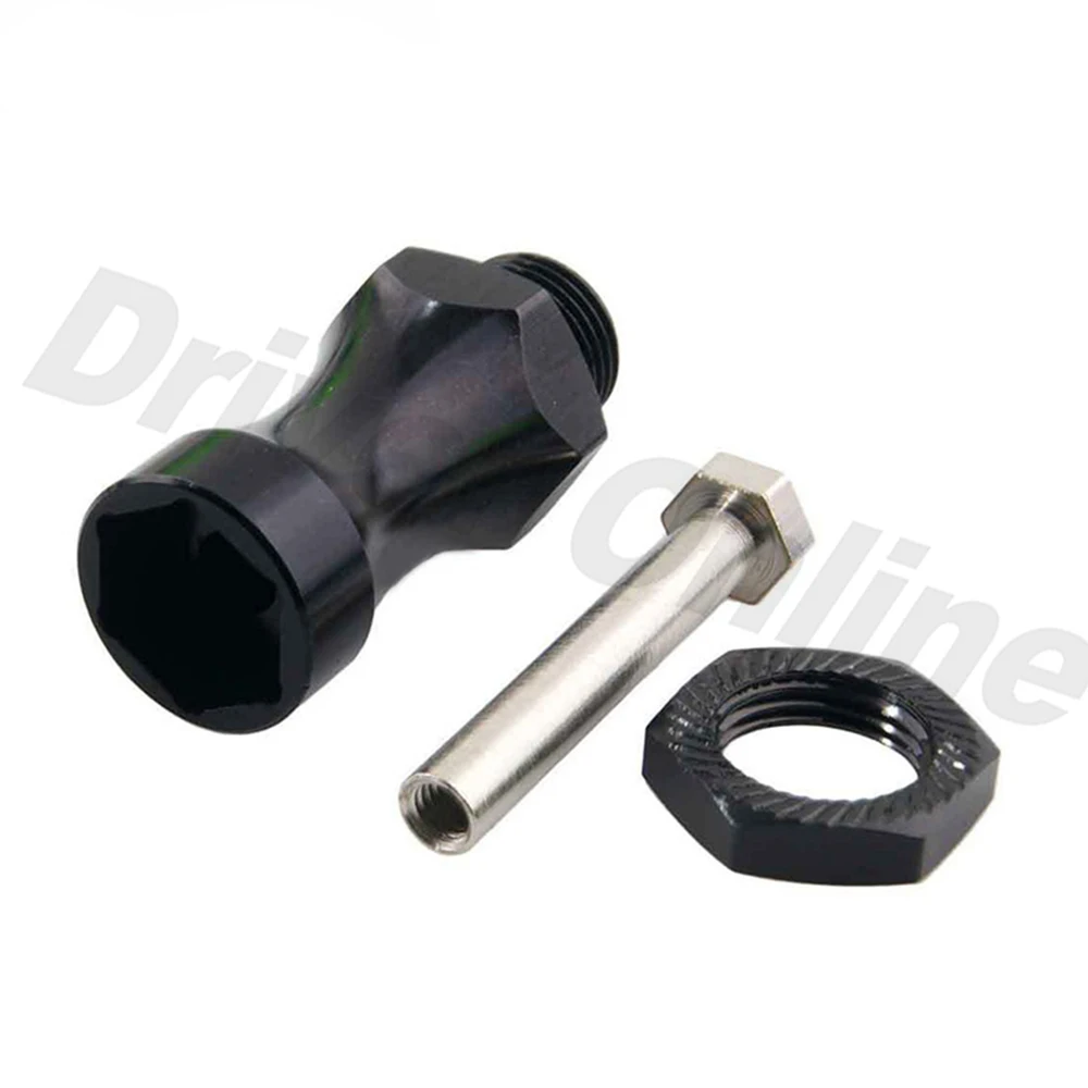 Адаптер колесного шестигранника из алюминия 30 мм, удлиненный и утолщенный, с 12 мм шестигранником и 17 мм резьбой для колес HSP 1/10 RC Car Buggy Bigfoot Truck 1/8.