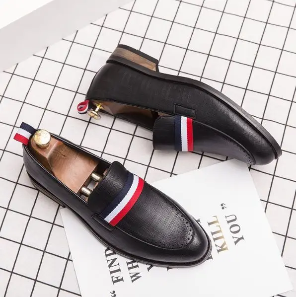 

2021 Summer New Pu One Legged Shoes Men's British Trend Cattle Tendon Bottom Decorative Casual ShoesTassel Pointed 4kd121