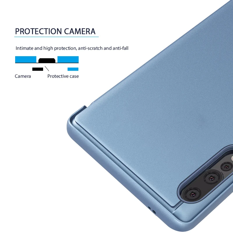 Умный зеркальный флип-чехол для samsung Galaxy S10 S8 S9 S7 Edge Plus Note 10 9 8 A7 A8 A9 A10 A20 A50 A60 A70 A80 A90 J4