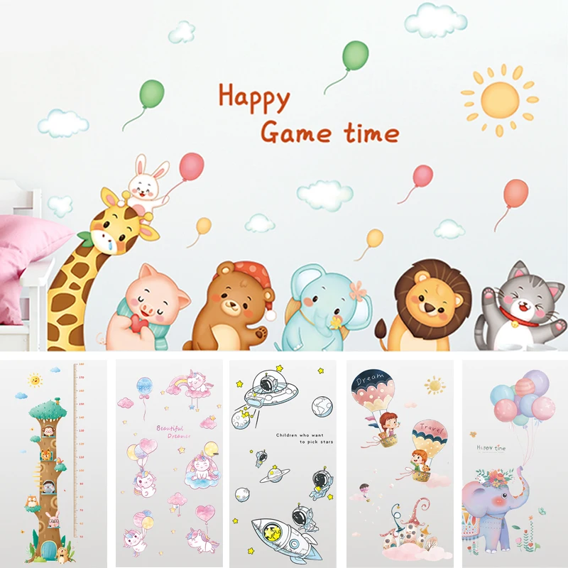 Новые наклейки на стену с изображением лесных животных для спальни детской