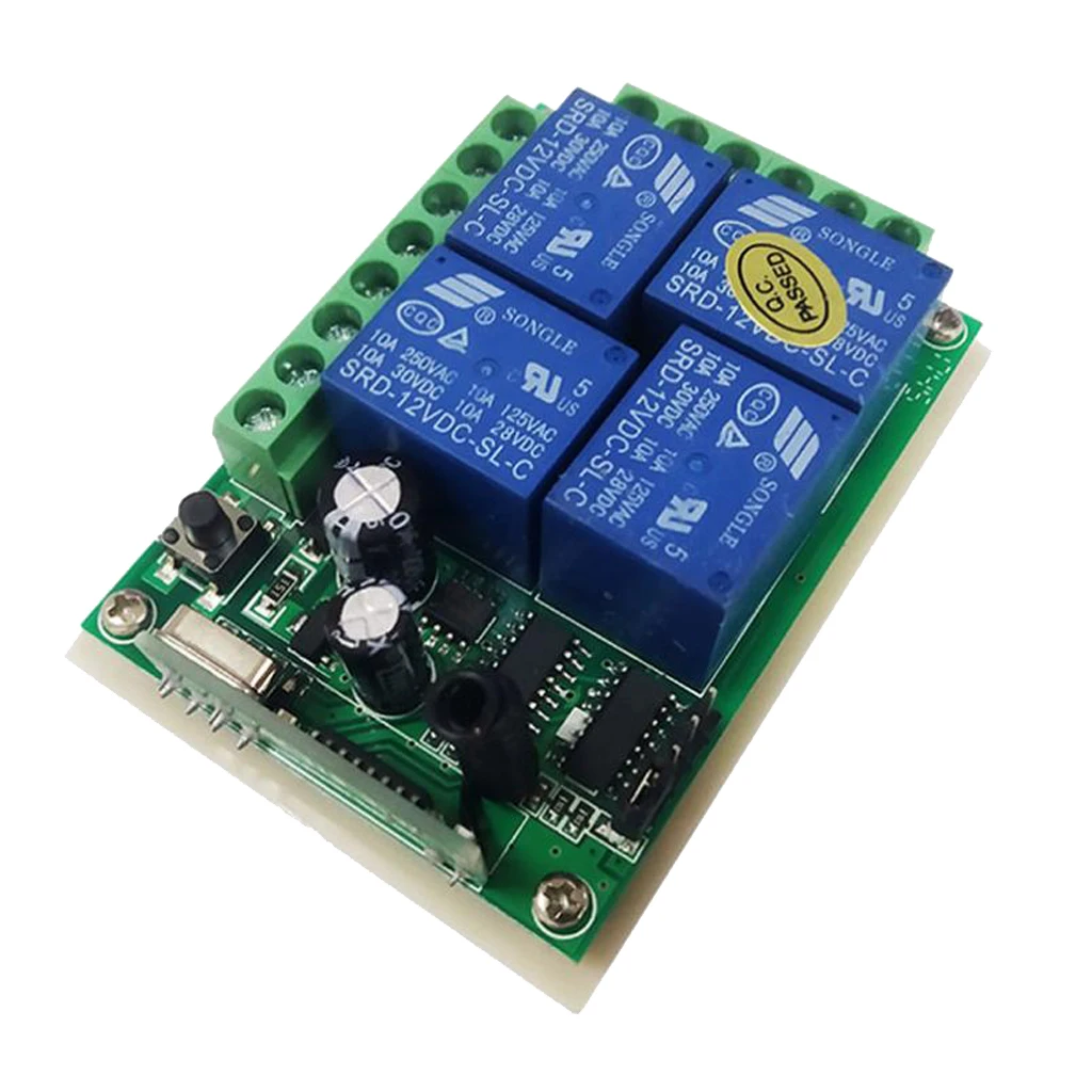 

4CH Smart Home Wireless Switch - Remote Control, Automation Relay Module- for Light, Garage ( 1,2,3,4Button)