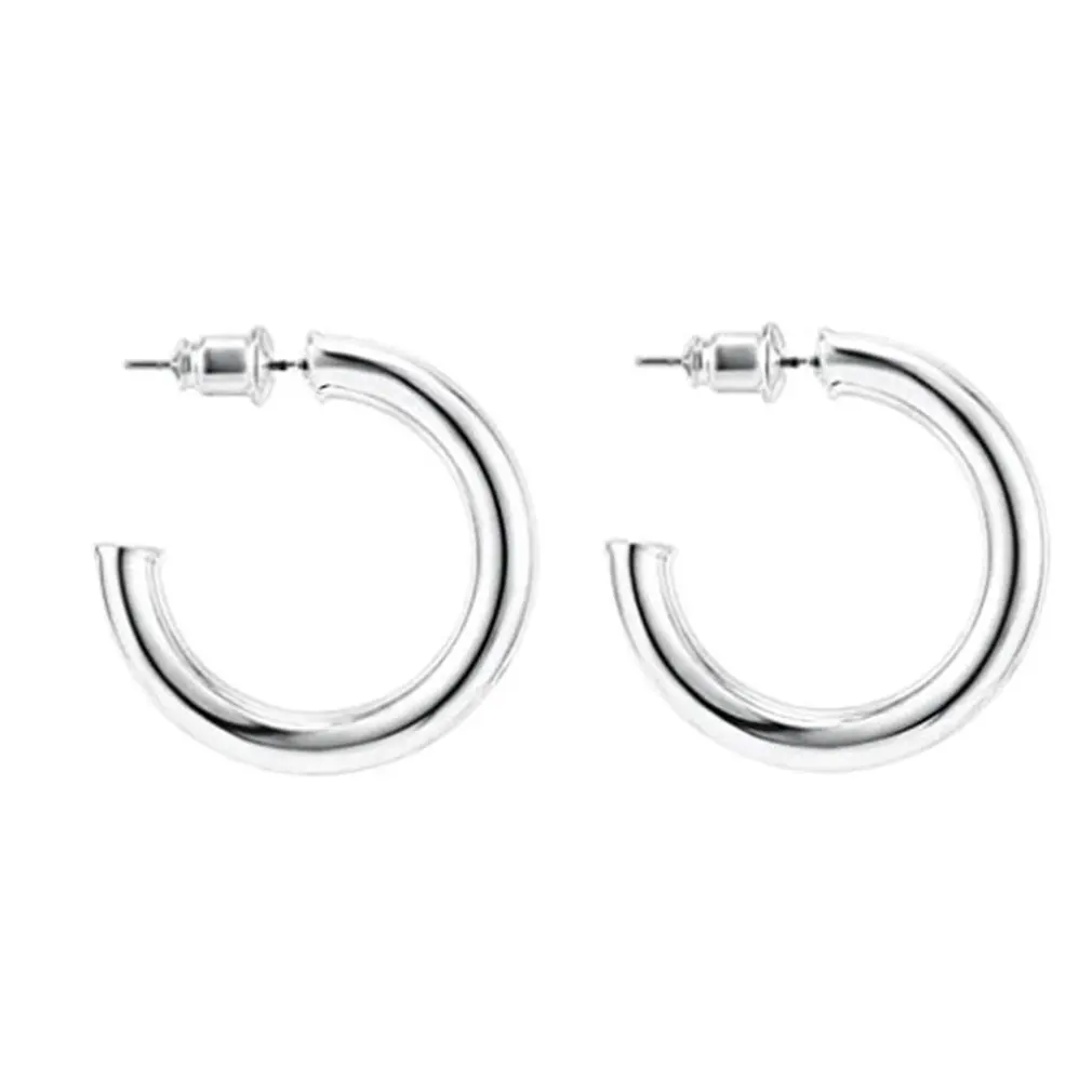 

Coil Titanium Steel Earrings Personality Temperament Retro Elegant Jewelry Ladies Circle Exquisite Earrings