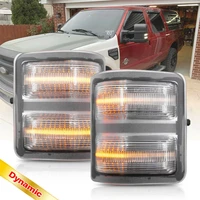 clear dynamic led side mirror marker light for 08 16 ford f250 f550 super duty amber turn signal white running lamps