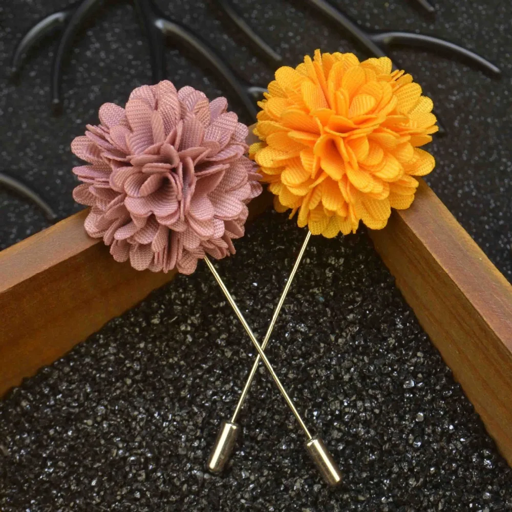 Мужская и женская брошь ручной работы Винтажная цветок на лацкан для свадьбы