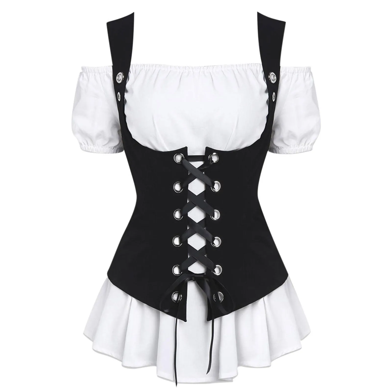 Футболка женская в стиле Харадзюку однотонная майка без рукавов с перекрестными