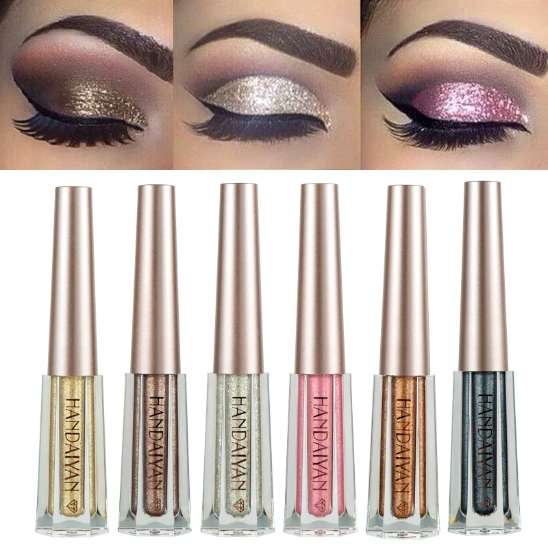 

HANDAIYAN Makeup Colored Eye Shadow Fluid 12 Colors ablaze Color Eye Shadow Fluid Make up Cosmetics