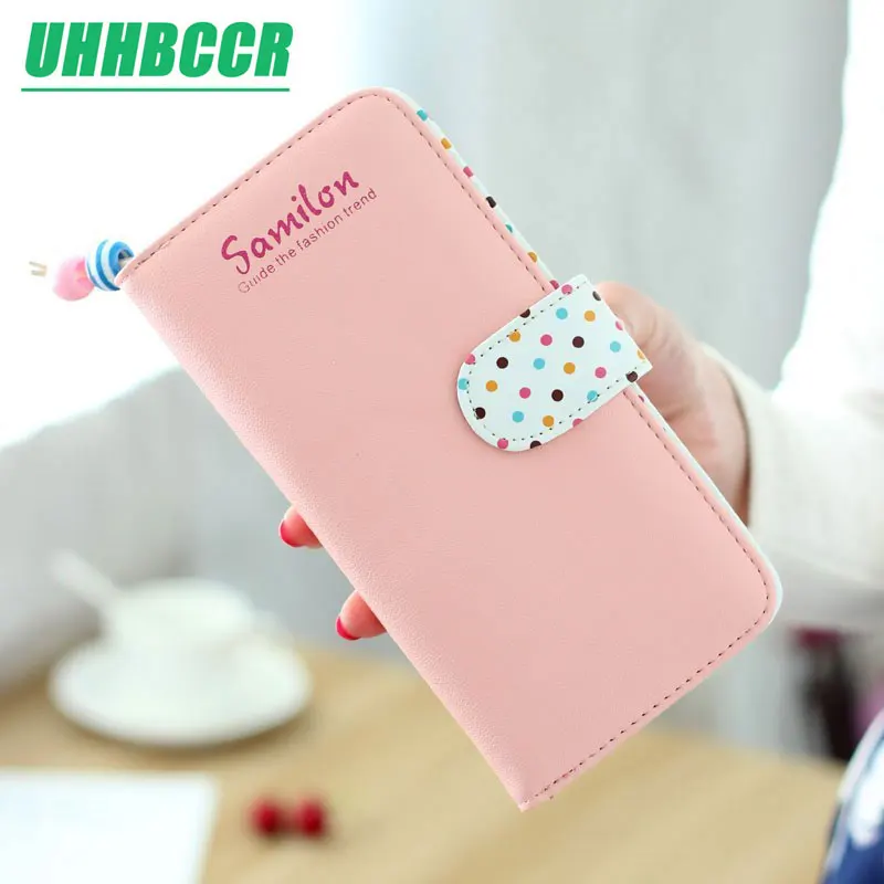 

UHHBCCR 2020 женские кошельки, кошелек, модный длинный кожаный высококачественный держатель для карт, Классический женский кошелек, брендовый ко...