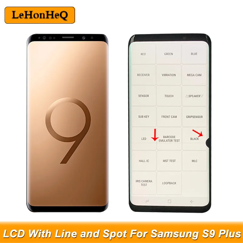 Оригинальный ЖК дисплей для Samsung S9 Plus сенсорный экран дигитайзер G965 линейный и
