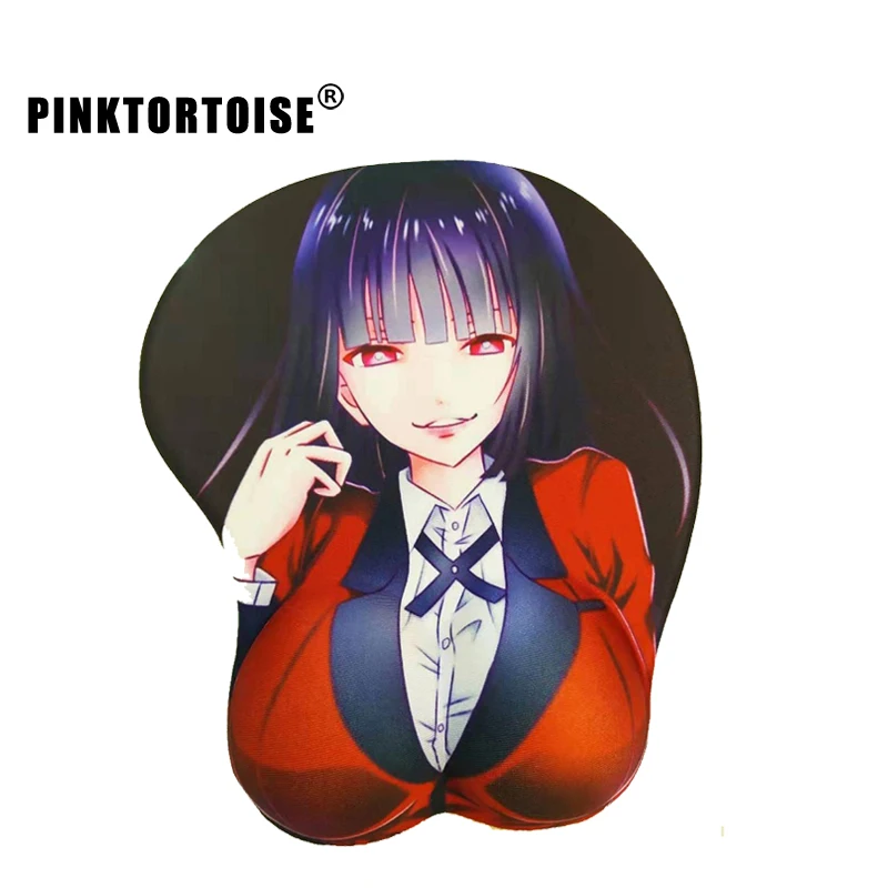 Anime Kakegurui Yumeko Jabami 3D Chest Silicone Wrist Rest Mouse Pad notebook PC playmat | Компьютеры и офис